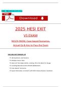 Exit HESI RN Exam V5 with NGN Questions & Verified Rationalized Answers &vert; Comprehensive Nursing Study Guide &vert; Latest 2026 Update