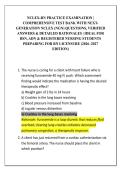 NCLEX-RN PRACTICE EXAMINATION &vert; &NewLine;COMPREHENSIVE TEST BANK WITH NEXT&NewLine;GENERATION NCLEX &lpar;NGN&rpar; QUESTIONS&comma; VERIFIED &NewLine;ANSWERS & DETAILED RATIONALES &vert; IDEAL FOR &NewLine;BSN&comma; ADN & REGISTERED NURSING STUDENTS &NewLine;PREPARING FOR RN LICENSURE &lpar;2026&ndash;2027 &NewLine;EDITION&rpar;