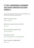 777 KSV COMPREHENSIVE ASSESSMENT&NewLine;2026 SOLVED QUESTIONS SOLUTIONS&NewLine;GRADED A&plus;