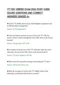777 KSV VERIFIED EXAM 2026 STUDY GUIDE&NewLine;SOLVED QUESTIONS AND CORRECT&NewLine;ANSWERS GRADED A&plus;