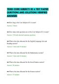 TEXES CORE SUBJECTS EC 6 TEST PAPER&NewLine;QUESTIONS AND SOLUTIONS VERIFIED&NewLine;ANSWERS
