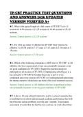 TF-CBT PRACTICE TEST QUESTIONS&NewLine;AND ANSWERS 2026 UPDATED&NewLine;VERSION VERIFIED A&plus;