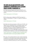 TF-CBT EXAM QUESTIONS AND&NewLine;CORRECT ANSWERS 2026 LATEST&NewLine;PREP GUIDE VERIFIED A&plus;