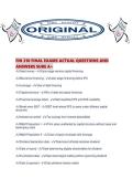 FIN 310 FINAL EXAMS ACTUAL QUESTIONS AND ANSWERS SURE A&period;pdf