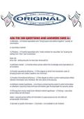 ASU FIN 300 QUESTIONS AND ANSWERS SURE A&period;pdf