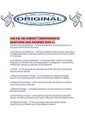 ASU FIN 300 CORRECT COMPREHENSIVE QUESTIONS AND ANSWERS SURE A&period;pdf