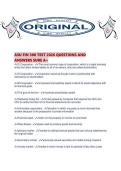 ASU FIN 300 TEST 2026 QUESTIONS AND ANSWERS SURE A&period;pdf