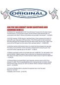 ASU FIN 300 CORRECT GUIDE QUESTIONS AND ANSWERS SURE A&period;pdf