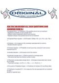 ASU FIN 300 REVIEW ALL 2026 QUESTIONS AND ANSWERS SURE A&period;pdf