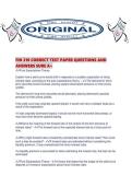 FIN 310 CORRECT TEST PAPER QUESTIONS AND ANSWERS SURE A&period;pdf
