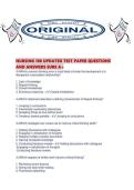 NURSING 108 UPDATED TEST PAPER QUESTIONS AND ANSWERS SURE A&period;pdf