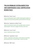 TFM 08 SPRINKLER SYSTEM INSPECTION&NewLine;AND MAINTENANCE 2026 CERTIFICATION&NewLine;REVIEW PACK
