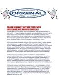 POLICE SERGEANT ACTUAL TEST PAPER QUESTIONS AND ANSWERS SURE 