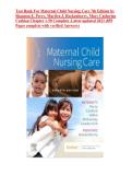 Maternal Child Nursing Care &vert; Complete Study Guide&comma; Practice Questions & Verified Rationales &vert; NCLEX & NGN Review &vert; Latest 2026 Update
