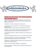 PRAXIS 5135 ART ACTUAL TEST PAPER QUESTIONS AND ANSWERS SURE A&period;pdf