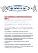 CALP LATEST FINALS QUESTIONS AND ANSWERS SURE A&period;pdf