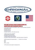 NYS EMT ACTUAL STUDY EXAMS GUIDE ALL QUESTIONS AND ANSWERS SURE 