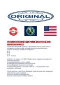 NYS EMT REVISION PAST PAPER QUESTIONS AND ANSWERS SURE 