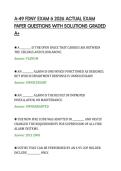 A-49 FDNY EXAM 6 2026 ACTUAL EXAM&NewLine;PAPER QUESTIONS WITH SOLUTIONS GRADED&NewLine;A&plus;
