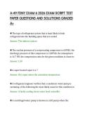 A-49 FDNY EXAM 6 2026 EXAM SCRIPT TEST&NewLine;PAPER QUESTIONS AND SOLUTIONS GRADED&NewLine;A&plus;