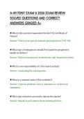 A-49 FDNY EXAM 6 2026 EXAM REVIEW&NewLine;SOLVED QUESTIONS AND CORRECT&NewLine;ANSWERS GRADED A&plus;