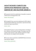 AAB MT PACKAGED COMPLETE 2026&NewLine;CERTIFICATION PREPARATION GUIDE FULL&NewLine;QUESTION SET AND SOLUTIONS GRADED A&plus;