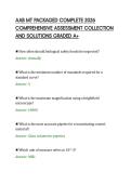 AAB MT PACKAGED COMPLETE 2026&NewLine;COMPREHENSIVE ASSESSMENT COLLECTION&NewLine;AND SOLUTIONS GRADED A&plus;