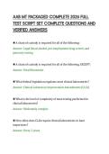 AAB MT PACKAGED COMPLETE 2026 FULL&NewLine;TEST SCRIPT SET COMPLETE QUESTIONS AND&NewLine;VERIFIED ANSWERS
