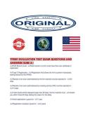 TFM01 EVALUATION TEST EXAM QUESTIONS AND ANSWERS SURE 