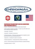 HARTMANS PHLEBOTOMY 2026 ALL QUESTIONS AND ANSWERS SURE