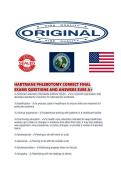 HARTMANS PHLEBOTOMY CORRECT FINAL EXAMS QUESTIONS AND ANSWERS SURE