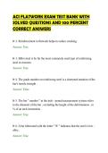 ACI FLATWORK EXAM TEST BANK WITH&NewLine;SOLVED QUESTIONS AND 100 PERCENT&NewLine;CORRECT ANSWERS&NewLine;