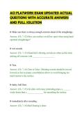 ACI FLATWORK EXAM UPDATED ACTUAL&NewLine;QUESTIONS WITH ACCURATE ANSWERS&NewLine;AND FULL SOLUTION&NewLine;