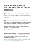 AFSB 152 TEST 2026 CERTIFICATION&NewLine;EVALUATION EXAMS COMPLETE QUESTIONS&NewLine;AND ANSWERS&NewLine;