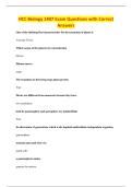 HCC Biology 1407 Exam Questions with Correct&NewLine;Answers