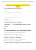 Biology 1407 Fungi Questions with Correct&NewLine;Answers