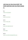AHFI EXAM 169 2026 EXAM SCRIPT TEST&NewLine;PAPER QUESTIONS AND SOLUTIONS GRADED&NewLine;A&plus;&NewLine;