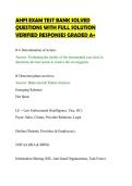 AHFI EXAM TEST BANK SOLVED&NewLine;QUESTIONS WITH FULL SOLUTION&NewLine;VERIFIED RESPONSES GRADED A&plus;&NewLine;