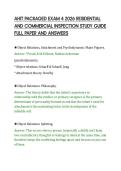 AHIT PACKAGED EXAM 4 2026 RESIDENTIAL&NewLine;AND COMMERCIAL INSPECTION STUDY GUIDE&NewLine;FULL PAPER AND ANSWERS