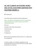 AIC 300 CLAIMS IN AN EVOLVING WORLD&NewLine;2026 ACTUAL EXAM PAPER QUESTIONS WITH&NewLine;SOLUTIONS GRADED A&plus;