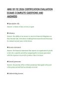 AINS 101 112 2026 CERTIFICATION EVALUATION&NewLine;EXAMS COMPLETE QUESTIONS AND&NewLine;ANSWERS&NewLine;