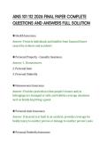 AINS 101 112 2026 FINAL PAPER COMPLETE&NewLine;QUESTIONS AND ANSWERS FULL SOLUTION
