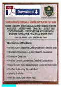 North Carolina Residential General Contractor Test Bank 2026 &vert; Latest Update &vert; 160&plus; Verified Q&A with Detailed Rationales &ndash; Graded A&plus; &vert; PSI Exam Prep