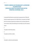 NORTH AMERICAN PHARMACIST LICENSURE&NewLine;EXAMINATION &lpar;NAPLEX&rpar; PRACTICE QUESTIONS WITH&NewLine;VERIFIED ANSWERS 2026