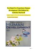 FULL TEST BANK&colon; Experience Human Development &lpar;15th Edition&rpar; by Gabriela Martorell &ndash; Complete Chapters 1-17&comma; Latest Edition 2026