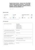 Captains Career Course Common Core Final Exam Questions & Answers &vert; Complete Study Guide &vert; Verified Solutions &vert; Latest 2026 Exam Prep