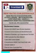 NREMT Practice Exam Questions With Accurate Answers 100&percnt;  Guarantee Pass Latest Update 2027