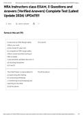 NRA Instructors class EXAM&comma; &vert;&vert; Questions and Answers &lpar;Verified Answers&rpar; Complete Test &lpar;Latest Update 2026&rpar; UPDATE&excl;&excl;&NewLine;&NewLine;