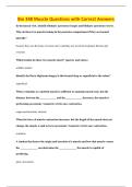 Bio 348 Muscle Questions with Correct Answers