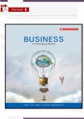 TEST BANK FOR Instructor Manual For Business A Changing World 8CE O&period; C&period; Ferrell&comma; Geoffrey A&period; Hirt&comma; Linda Ferrell&comma; Suzanne Chapter&lpar;1-14&rpar;&NewLine;
